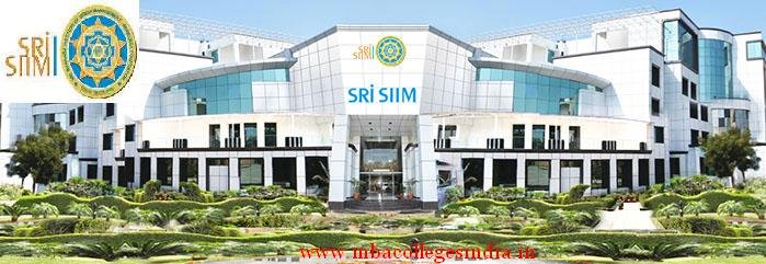 SRI SIIM Admission 2018